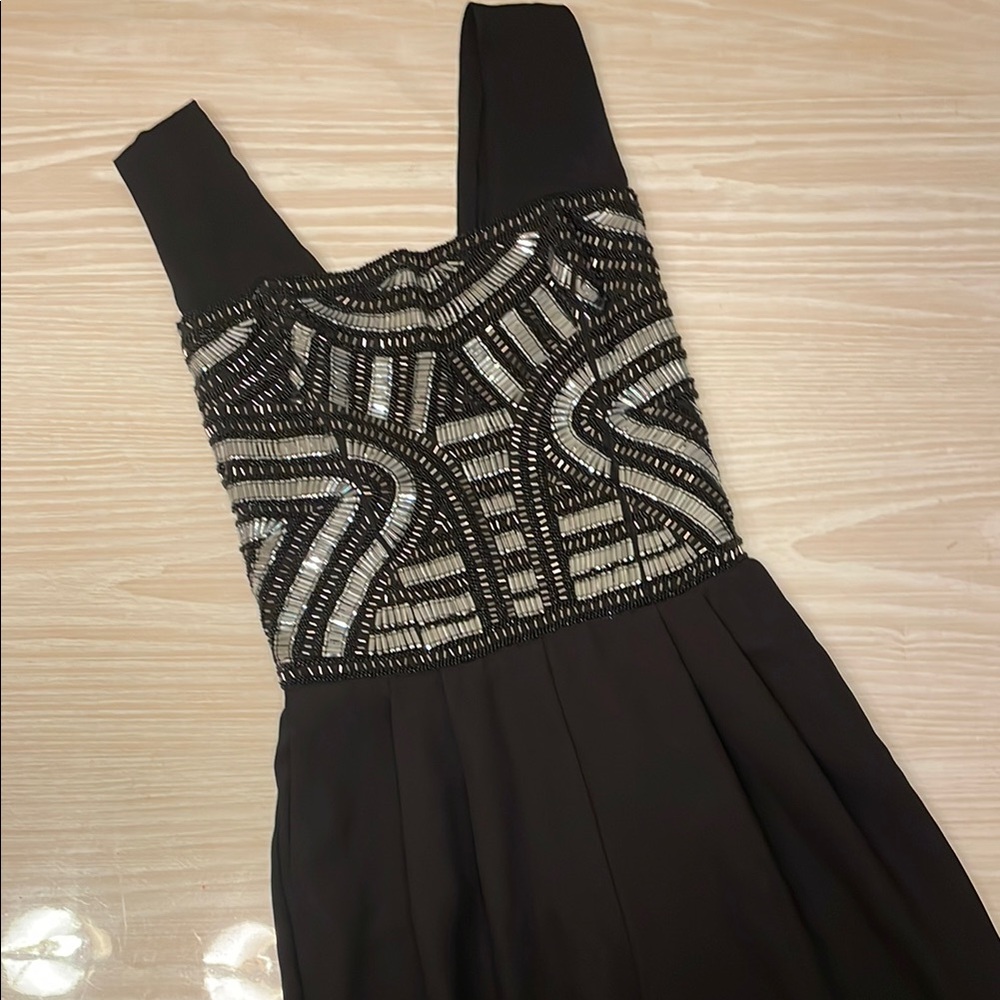 Elegant Black and Silver Women's Jumpsuit